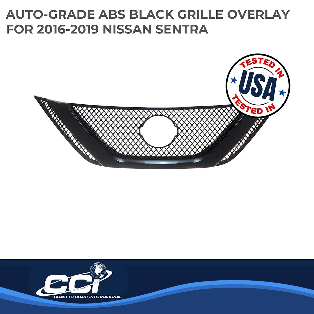 ABS6466B – COAST2COAST Grille Insert, Overlay 1 Piece Black ABS Plastic - view 2